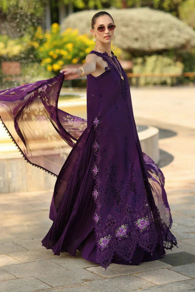 Picture of Noor by Saadia Asad - Noor Luxury Eid Schiffli Laserkari - Design 02 - Unstitched - Available at Raja Sahib