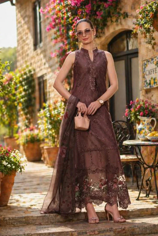 Noor by Saadia Asad - Noor Luxury Eid Schiffli Laserkari - Design 03 - Unstitched