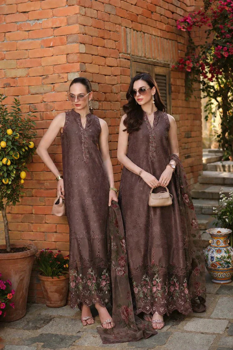 Picture of Noor by Saadia Asad - Noor Luxury Eid Schiffli Laserkari - Design 03 - Unstitched - Available at Raja Sahib