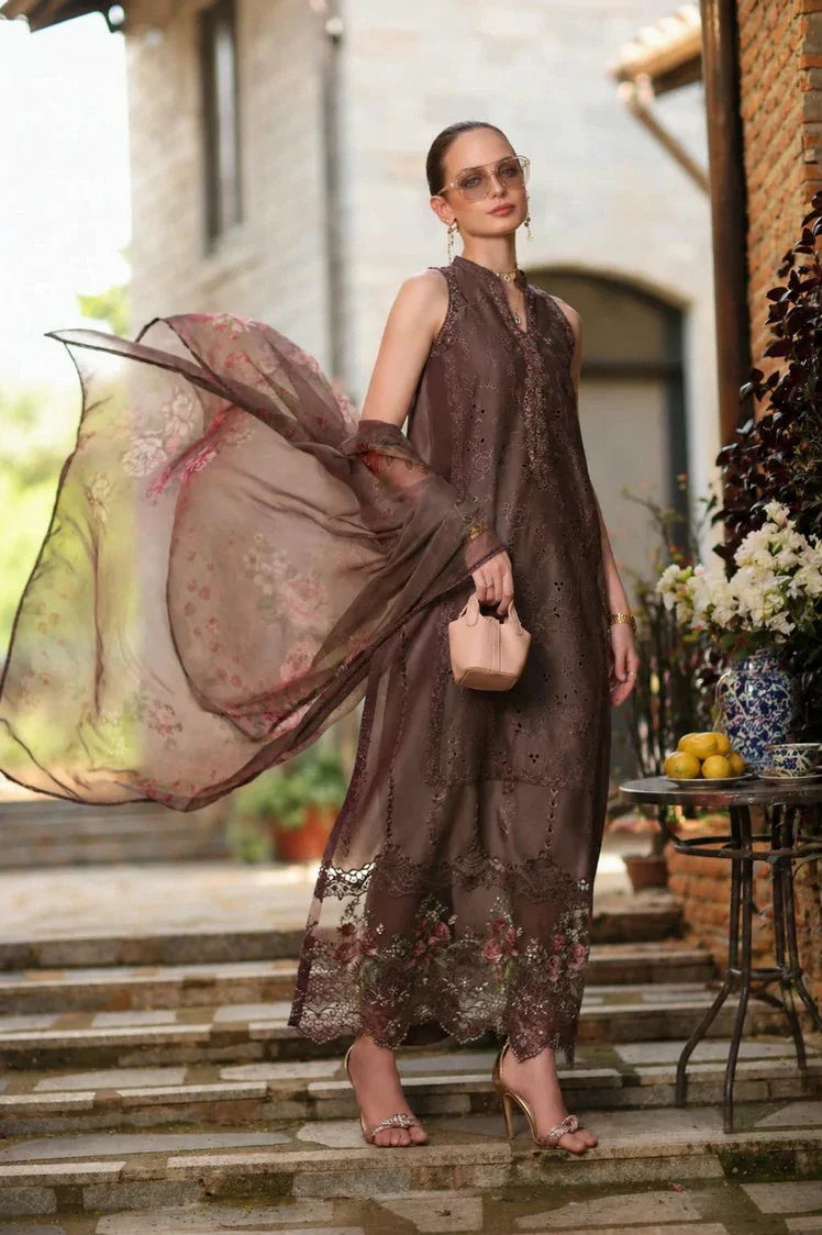 Picture of Noor by Saadia Asad - Noor Luxury Eid Schiffli Laserkari - Design 03 - Unstitched - Available at Raja Sahib