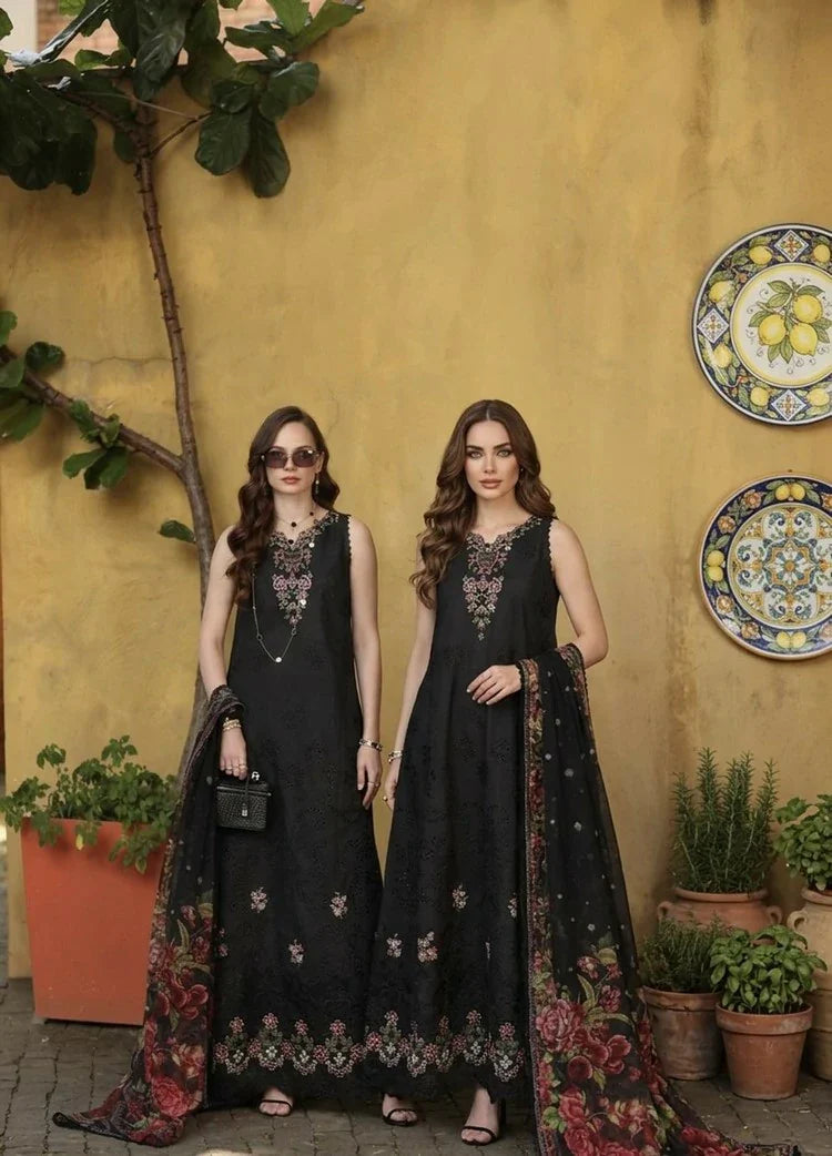 Picture of Noor by Saadia Asad - Noor Luxury Eid Schiffli Laserkari - Design 05 - Unstitched - Available at Raja Sahib