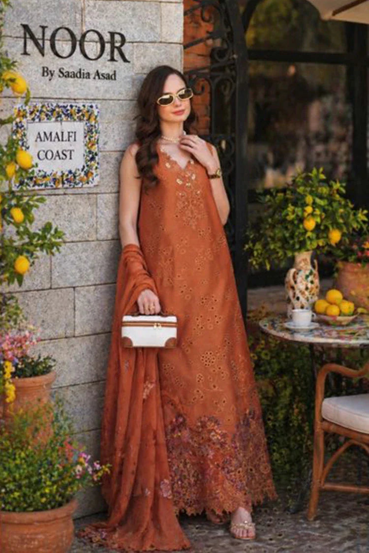 Picture of Noor by Saadia Asad - Noor Luxury Eid Schiffli Laserkari - Design 06 - Unstitched - Available at Raja Sahib
