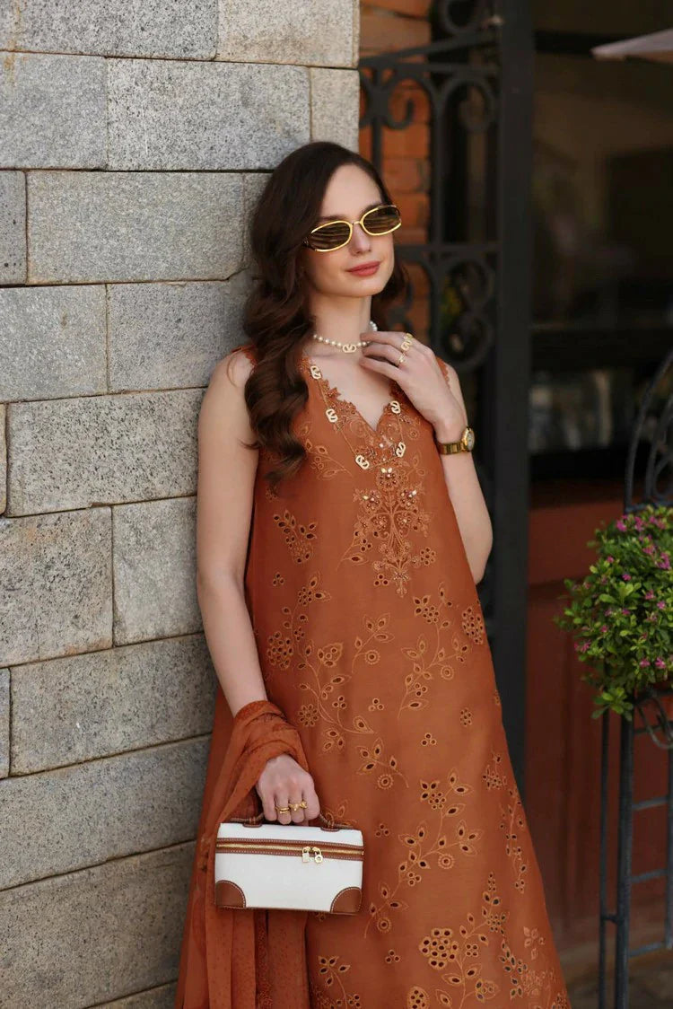Picture of Noor by Saadia Asad - Noor Luxury Eid Schiffli Laserkari - Design 06 - Unstitched - Available at Raja Sahib