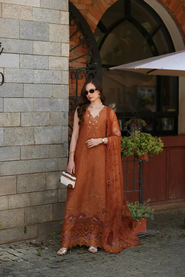 Picture of Noor by Saadia Asad - Noor Luxury Eid Schiffli Laserkari - Design 06 - Unstitched - Available at Raja Sahib