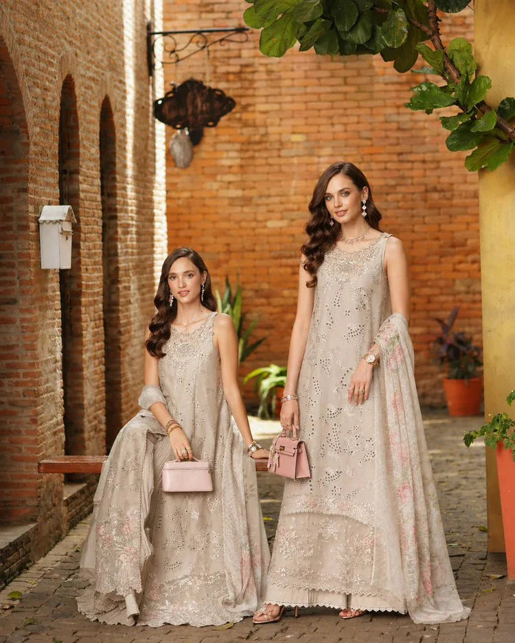 Picture of Noor by Saadia Asad - Noor Luxury Eid Schiffli Laserkari - Design 07 - Unstitched - Available at Raja Sahib