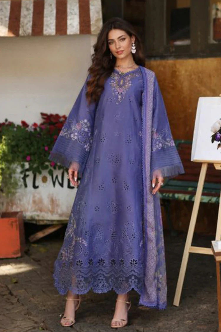 Picture of Noor by Saadia Asad - Noor Luxury Eid Schiffli Laserkari - Design 09 - Unstitched - Available at Raja Sahib