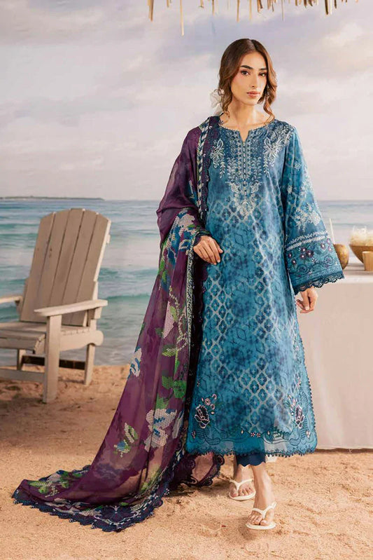 Nureh - Gardenia Embroidered and Printed Lawn Collection Vol 2 - NSG-217 - Unstitched