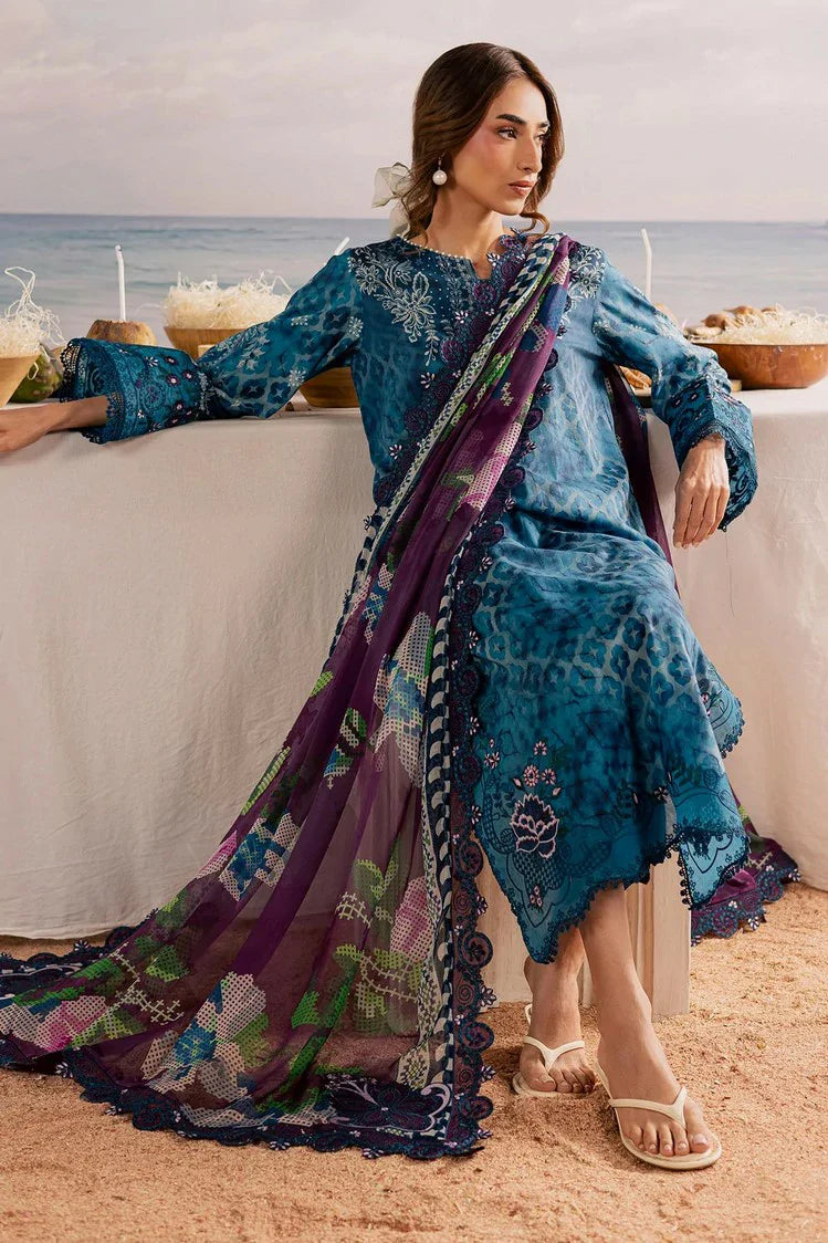 Picture of Nureh - Gardenia Embroidered and Printed Lawn Collection Vol 2 - NSG-217 - Unstitched - Available at Raja Sahib