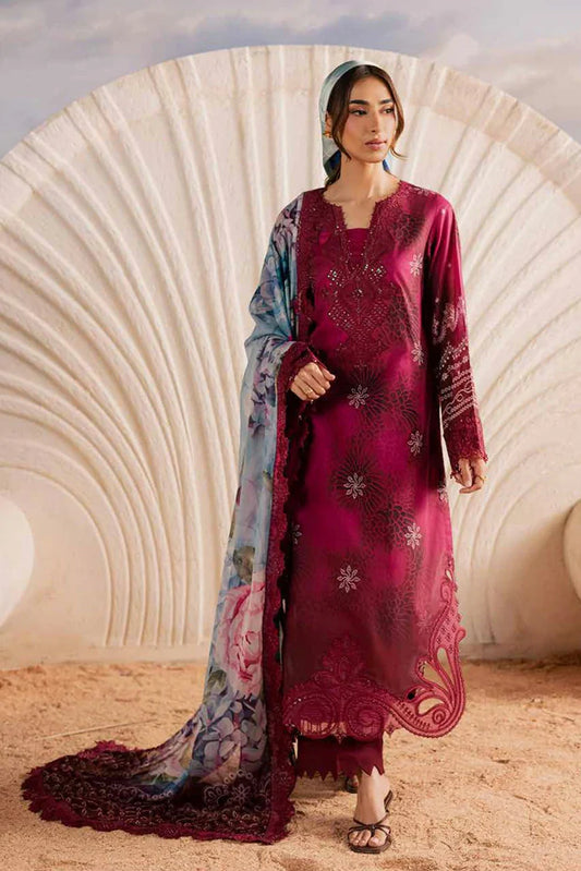 Nureh - Gardenia Embroidered and Printed Lawn Collection Vol 2 - NSG-219 - Unstitched