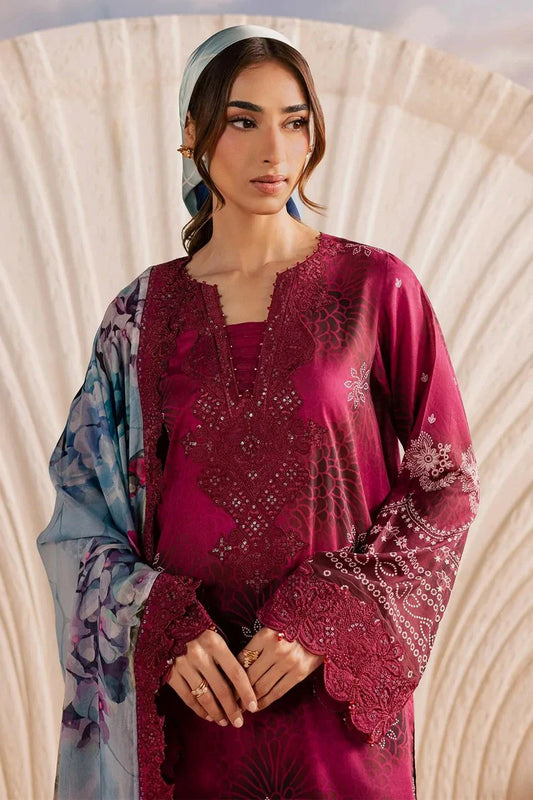 Picture of Nureh - Gardenia Embroidered and Printed Lawn Collection Vol 2 - NSG-219 - Unstitched - Available at Raja Sahib