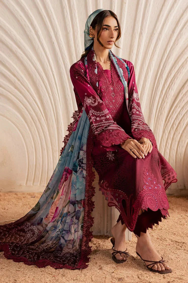 Picture of Nureh - Gardenia Embroidered and Printed Lawn Collection Vol 2 - NSG-219 - Unstitched - Available at Raja Sahib
