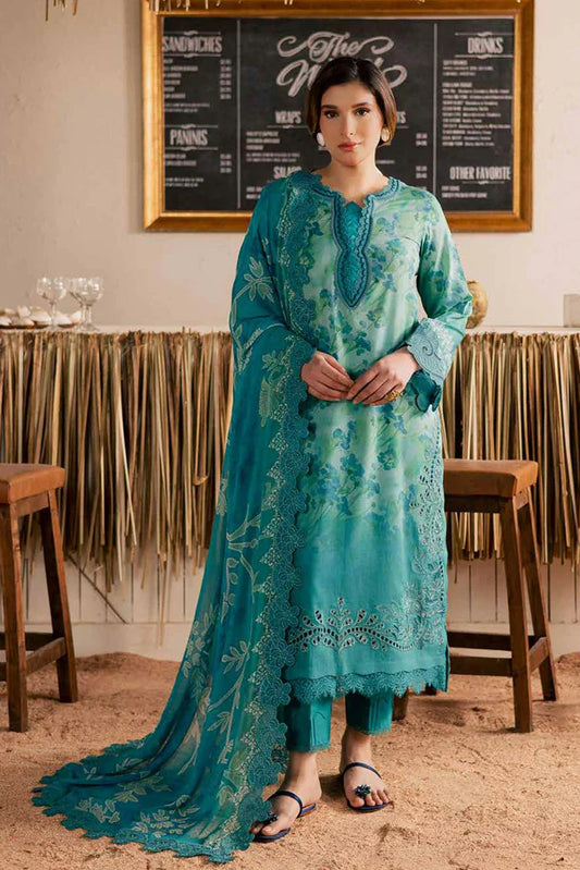 Nureh - Gardenia Embroidered and Printed Lawn Collection Vol 2 - NSG-221 - Unstitched