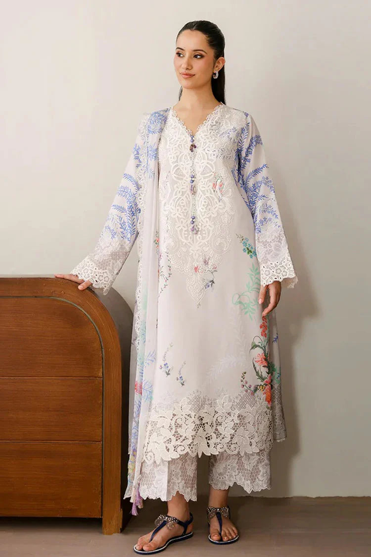 Picture of Roheenaz - Sunlit Tales Embroidered Edit - 12-Ivory Gleam - Unstitched - Available at Raja Sahib