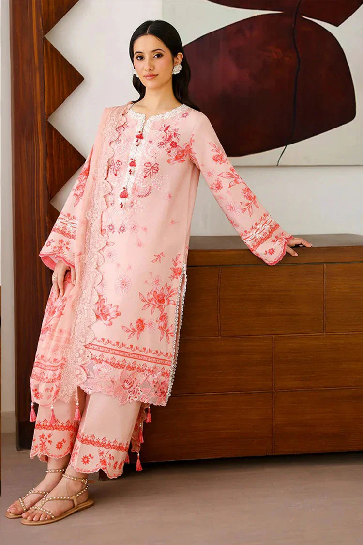 Picture of Roheenaz - Sunlit Tales Embroidered Edit - 06-Coral whisper - Unstitched - Available at Raja Sahib