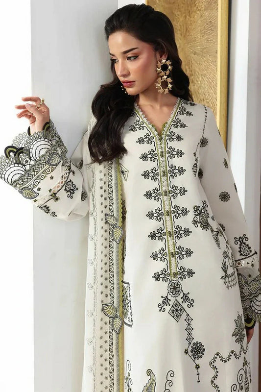 Picture of Qalamkar - Qline Lawn Drop 2 - QKL-13 REEMA - Unstitched - Available at Raja Sahib