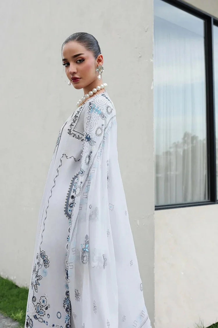 Picture of Qalamkar - Qline Lawn Drop 2 - QKL-03 SAMIA - Unstitched - Available at Raja Sahib