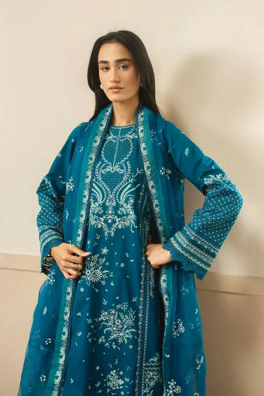 Picture of Ayzel - Whisper Embroidered Lawn Collection - 12310-OLIVE - Unstitched - Available at Raja Sahib