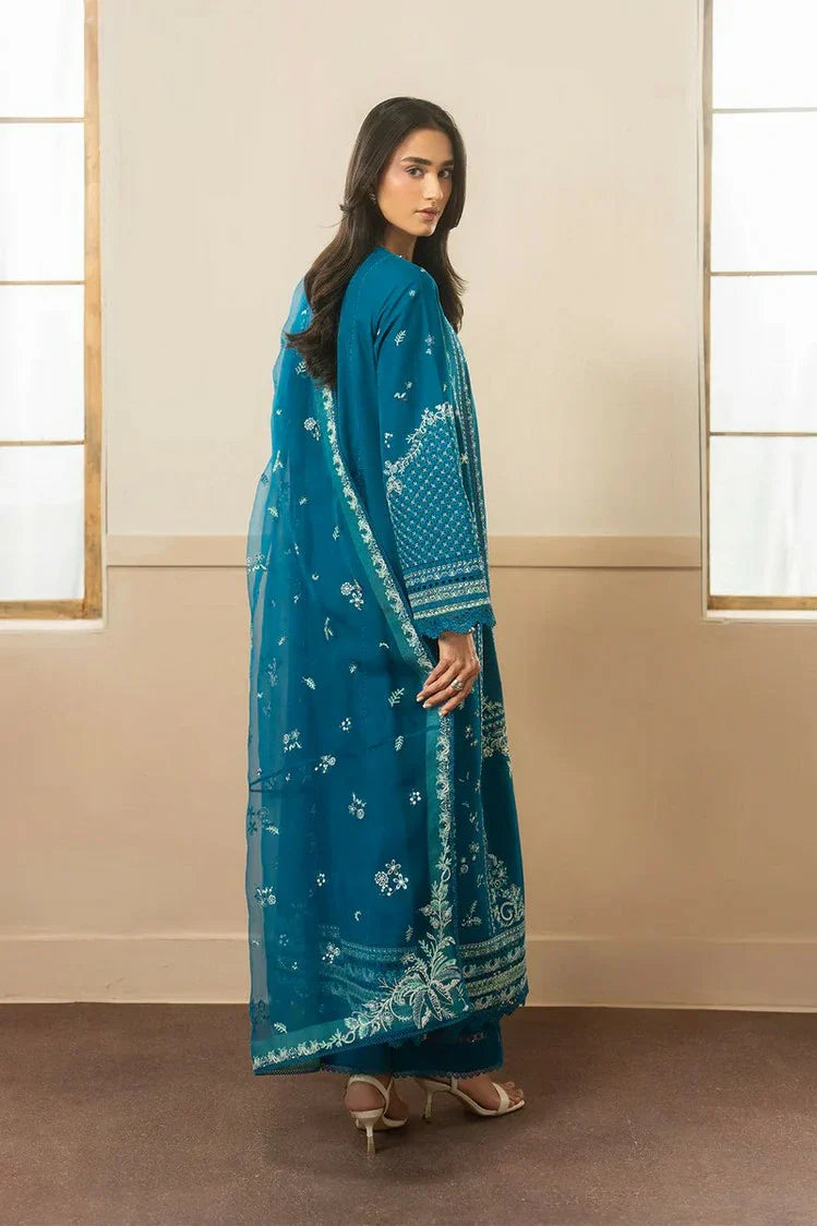 Picture of Ayzel - Whisper Embroidered Lawn Collection - 12310-OLIVE - Unstitched - Available at Raja Sahib