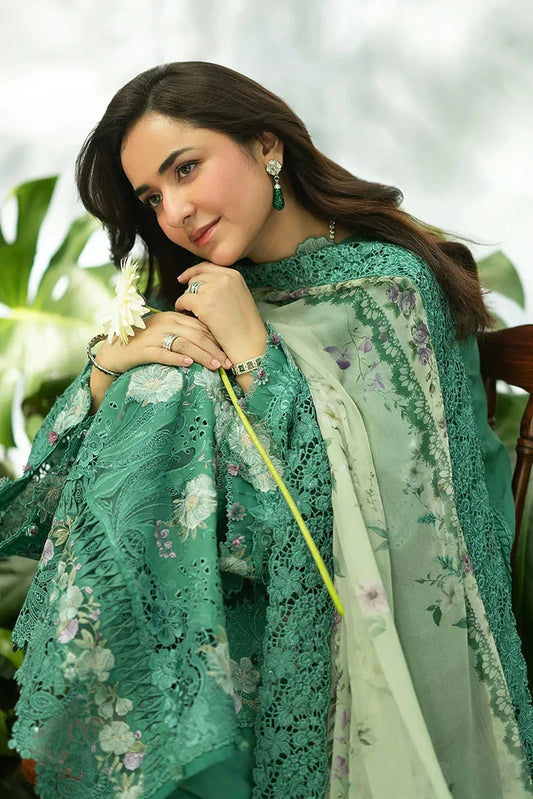 Picture of Elaf - Luxury Lawn Unstitched Vol 2 - ELQ-2A LOVER'S EDEN - Unstitched - Available at Raja Sahib