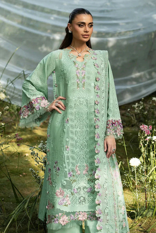 Picture of Elaf - Luxury Lawn Unstitched Vol 2 - ELQ-3A DAISY CHAIN - Unstitched - Available at Raja Sahib