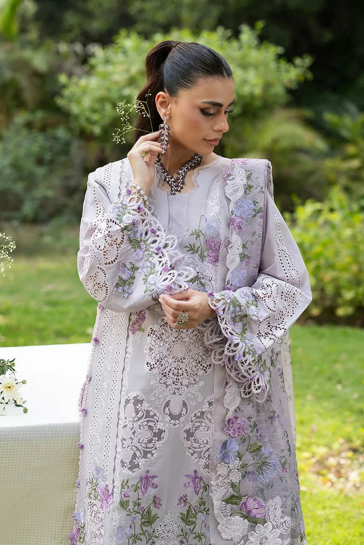 Picture of Elaf - Luxury Lawn Unstitched Vol 2 - ELQ-4B PURE PLUM - Unstitched - Available at Raja Sahib