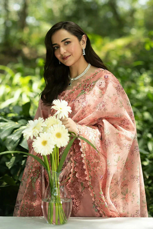 Picture of Elaf - Luxury Lawn Unstitched Vol 2 - ELQ-5A ENDLESS LOVE - Unstitched - Available at Raja Sahib