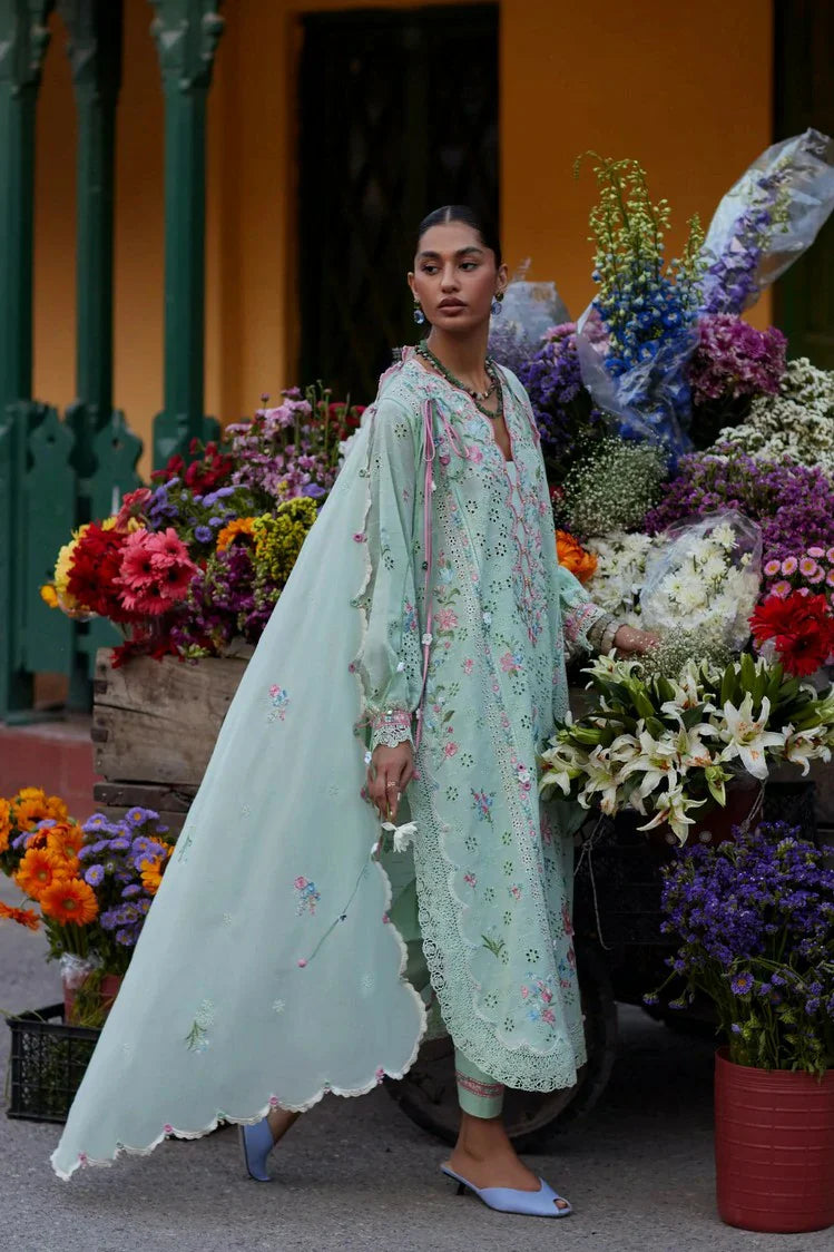 Picture of Zaha - Wild Flower Festive Lawn - JADE VINE REVERIE (ZF26-12) - Unstitched - Available at Raja Sahib
