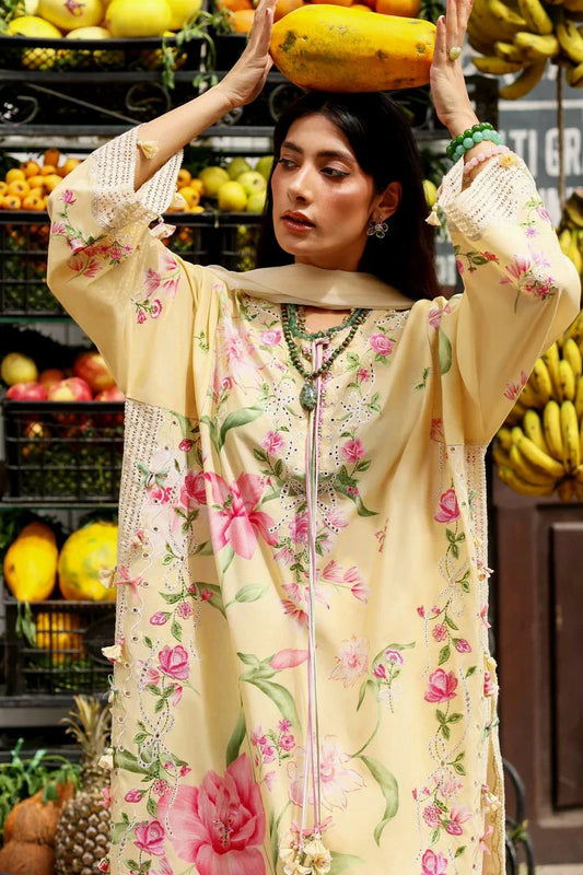 Picture of Zaha - Wild Flower Festive Lawn - HIMALAYAN BELL MIST (ZF26-01) - Unstitched - Available at Raja Sahib