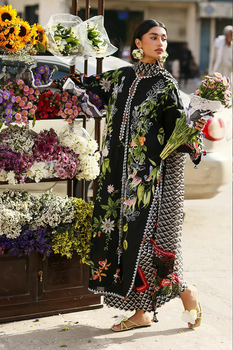 Picture of Zaha - Wild Flower Festive Lawn - MIDNIGHT BLOOM (ZF26-04) - Unstitched - Available at Raja Sahib