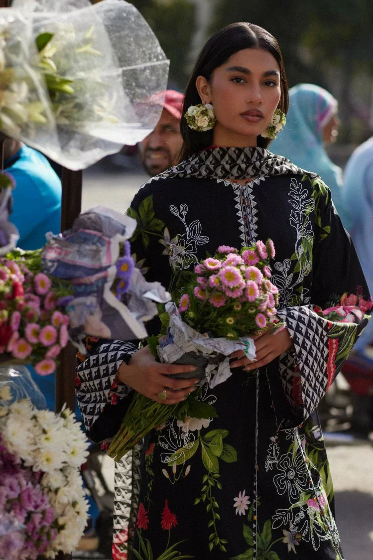 Picture of Zaha - Wild Flower Festive Lawn - MIDNIGHT BLOOM (ZF26-04) - Unstitched - Available at Raja Sahib