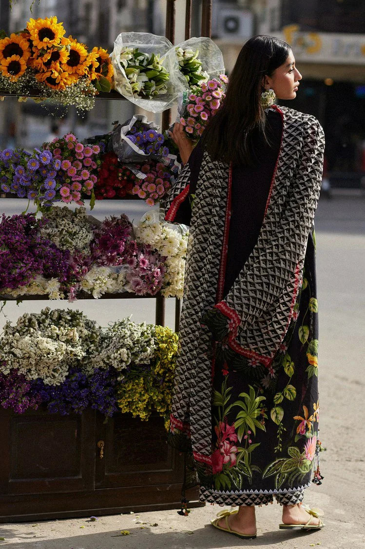 Picture of Zaha - Wild Flower Festive Lawn - MIDNIGHT BLOOM (ZF26-04) - Unstitched - Available at Raja Sahib