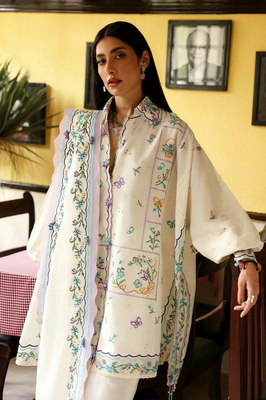 Picture of Zaha - Wild Flower Festive Lawn - GHOST ORCHID WHISPER (ZF26-07) - Unstitched - Available at Raja Sahib