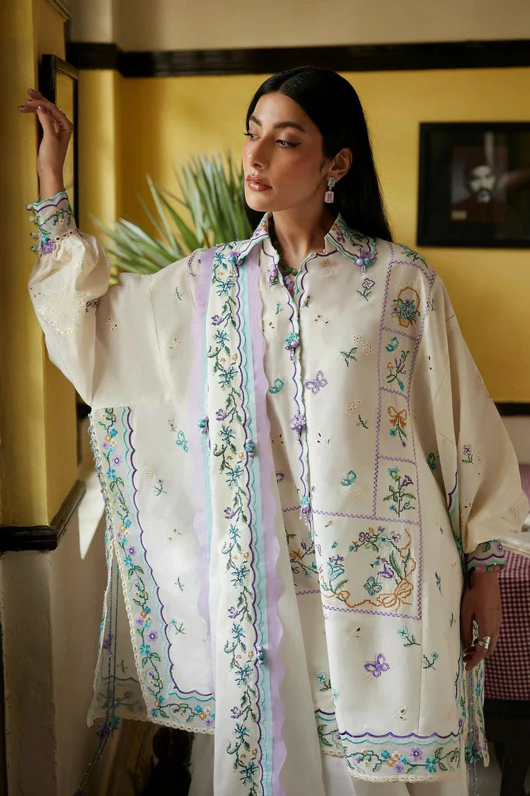 Picture of Zaha - Wild Flower Festive Lawn - GHOST ORCHID WHISPER (ZF26-07) - Unstitched - Available at Raja Sahib