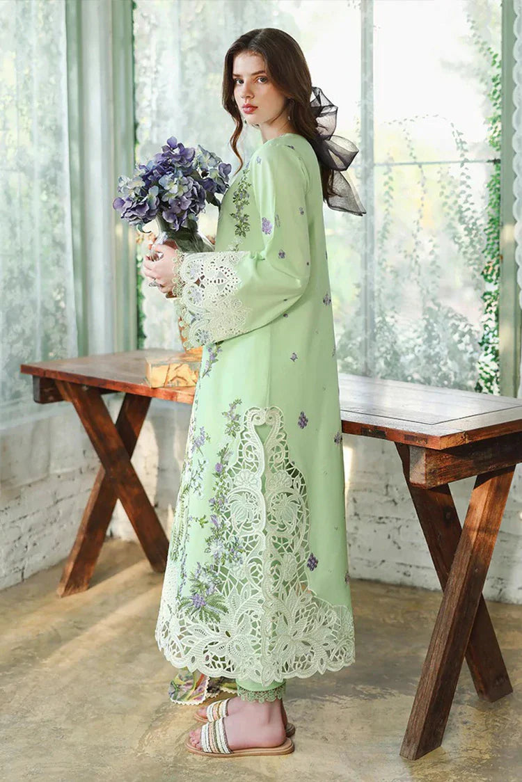 Picture of Mushq - Hemline The Secret Garden Beyond the Garden Gate - 12-Verdant Bloom - Unstitched - Available at Raja Sahib