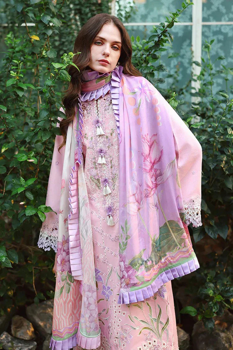 Picture of Mushq - Hemline The Secret Garden Beyond the Garden Gate - 02-Moonpetal - Unstitched - Available at Raja Sahib
