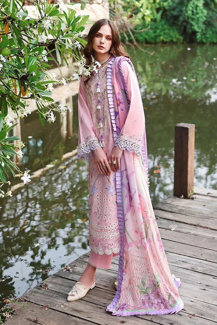 Picture of Mushq - Hemline The Secret Garden Beyond the Garden Gate - 02-Moonpetal - Unstitched - Available at Raja Sahib