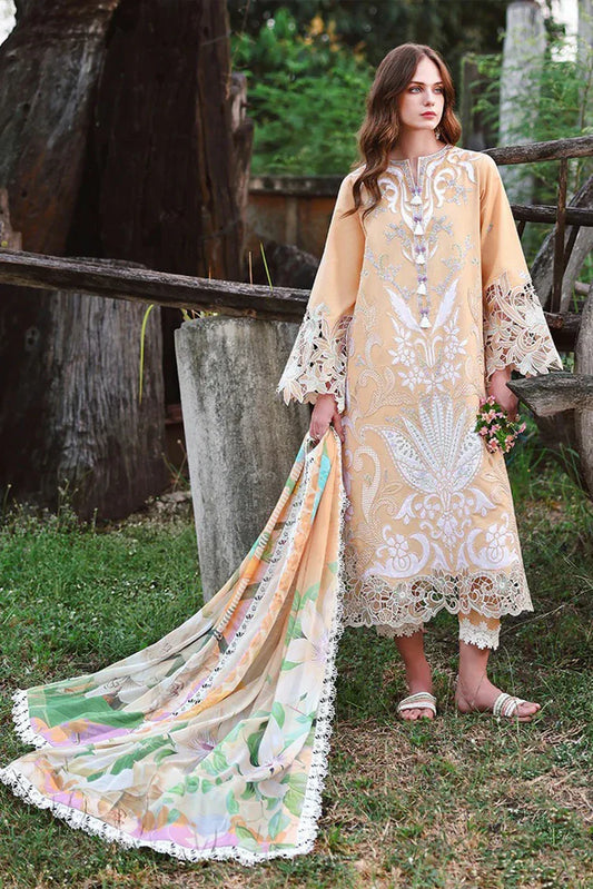 Picture of Mushq - Hemline The Secret Garden Beyond the Garden Gate - 05-Wisteria Veil - Unstitched - Available at Raja Sahib