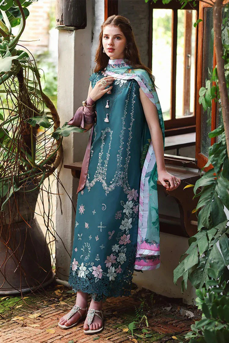 Picture of Mushq - Hemline The Secret Garden Beyond the Garden Gate - 06-Ivy Spell - Unstitched - Available at Raja Sahib