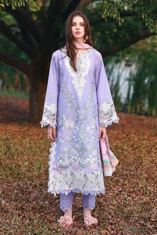 Picture of Mushq - Hemline The Secret Garden Beyond the Garden Gate - 07-Hidden Dahlia - Unstitched - Available at Raja Sahib