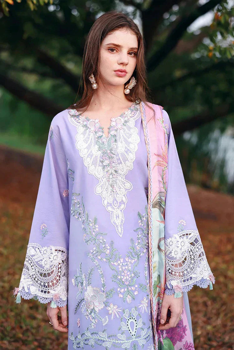 Picture of Mushq - Hemline The Secret Garden Beyond the Garden Gate - 07-Hidden Dahlia - Unstitched - Available at Raja Sahib