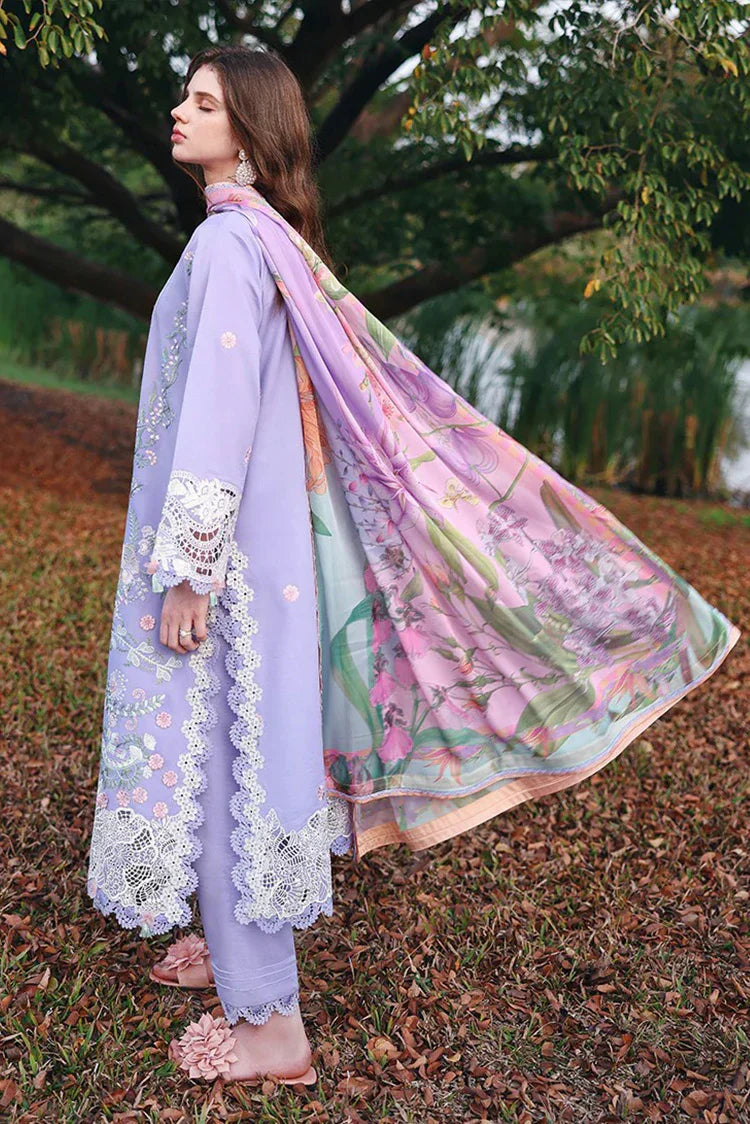 Picture of Mushq - Hemline The Secret Garden Beyond the Garden Gate - 07-Hidden Dahlia - Unstitched - Available at Raja Sahib