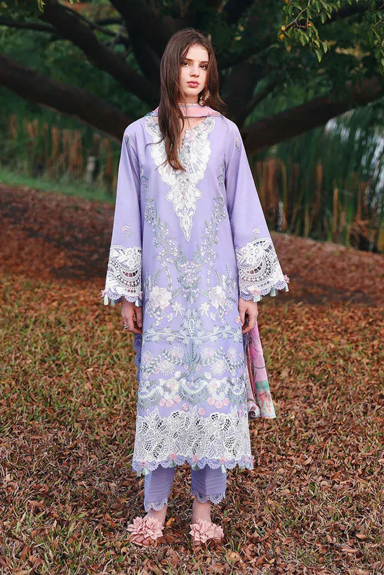 Picture of Mushq - Hemline The Secret Garden Beyond the Garden Gate - 07-Hidden Dahlia - Unstitched - Available at Raja Sahib