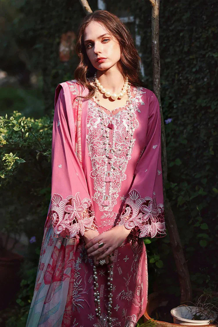 Picture of Mushq - Hemline The Secret Garden Beyond the Garden Gate - 08-Mystic Camellia - Unstitched - Available at Raja Sahib