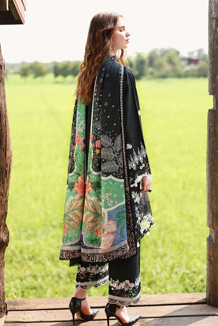 Picture of Mushq - Hemline The Secret Garden Beyond the Garden Gate - 09-Nightshade Bloom - Unstitched - Available at Raja Sahib