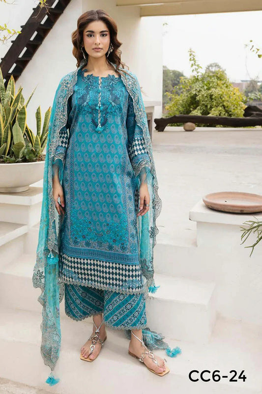 Picture of Charizma - Combination Embroidered Lawn Collection Vol 3 - CC6-24 - Unstitched - Available at Raja Sahib