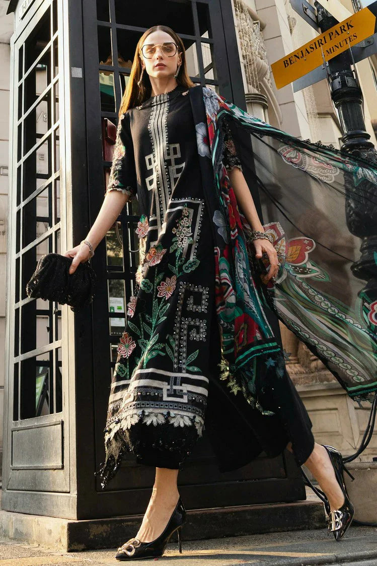 Picture of Maria B - Luxury Lawn Eid 2 - Design 11 - Unstitched - Available at Raja Sahib