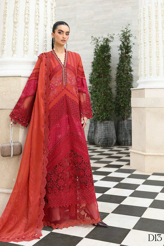 Picture of Maria B - Luxury Lawn Eid 2 - Design 13 - Unstitched - Available at Raja Sahib