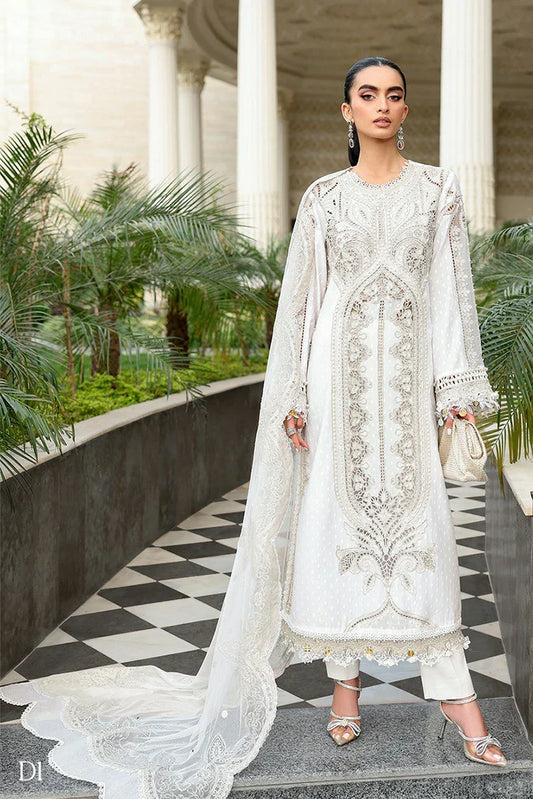 Picture of Maria B - Luxury Lawn Eid 2 - Design 01 - Unstitched - Available at Raja Sahib