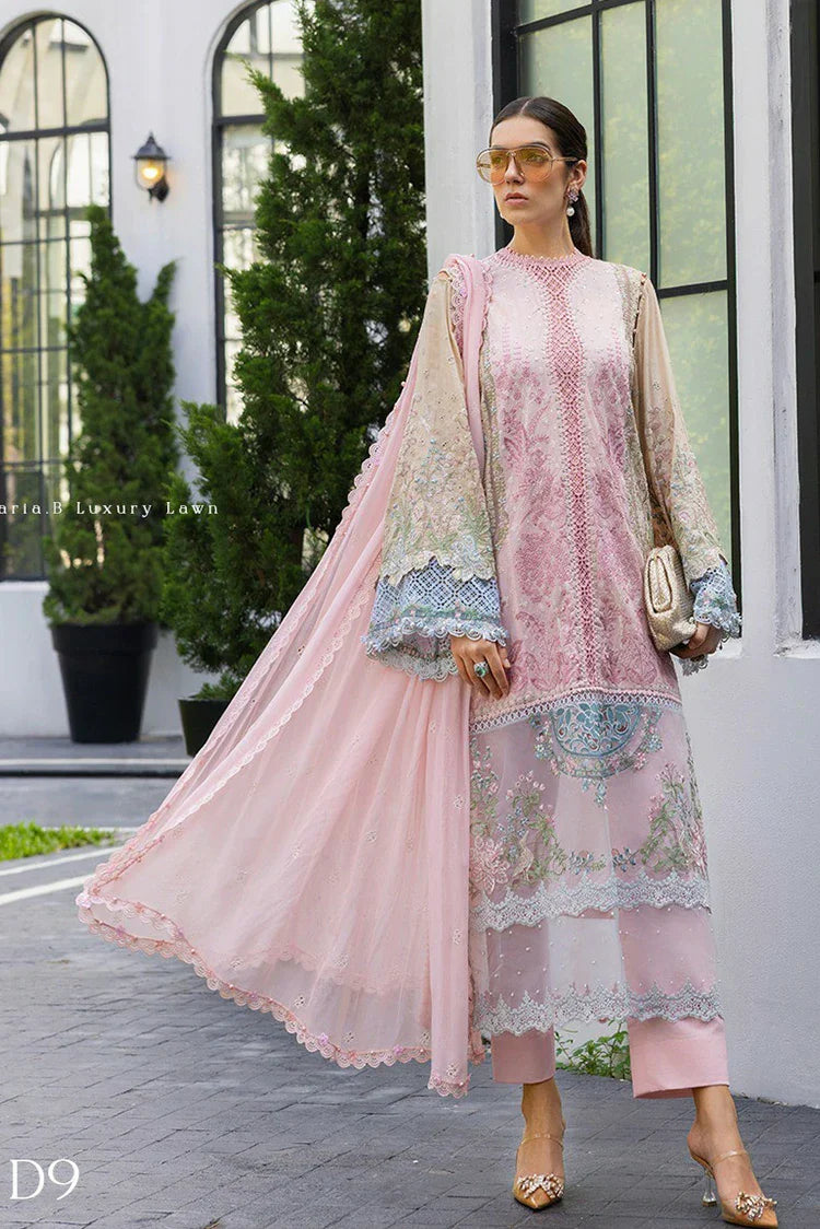 Picture of Maria B - Luxury Lawn Eid 2 - Design 09 - Unstitched - Available at Raja Sahib