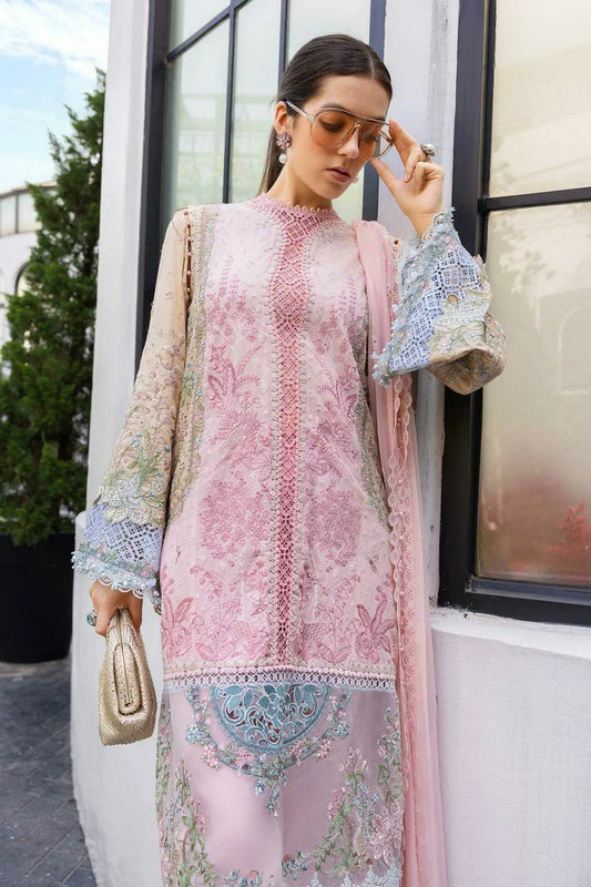 Picture of Maria B - Luxury Lawn Eid 2 - Design 09 - Unstitched - Available at Raja Sahib
